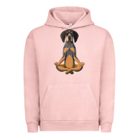 Pigment Salmon yoga fitness bluetick coonhound dog 363 bodybuilding Urban Hoodie - linhVisuals