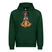 Forest Green yoga fitness bluetick coonhound dog 363 bodybuilding Urban Hoodie - linhVisuals