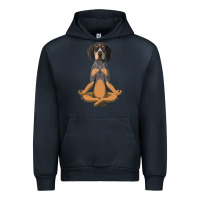 Navy yoga fitness bluetick coonhound dog 363 bodybuilding Urban Hoodie - linhVisuals