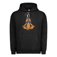 Pigment Black yoga fitness bluetick coonhound dog 363 bodybuilding Urban Hoodie - linhVisuals