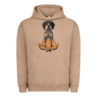 Pigment Burro yoga fitness bluetick coonhound dog 363 bodybuilding Urban Hoodie - linhVisuals