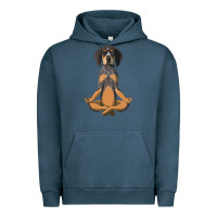 Pigment Midnight Navy yoga fitness bluetick coonhound dog 363 bodybuilding Urban Hoodie - linhVisuals
