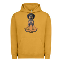 Pigment Peanut Butter yoga fitness bluetick coonhound dog 363 bodybuilding Urban Hoodie - linhVisuals