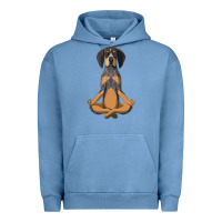 Pigment Pebble Blue yoga fitness bluetick coonhound dog 363 bodybuilding Urban Hoodie - linhVisuals