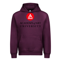 Mauve Wine academy of art, college design Urban Hoodie - linhVisuals