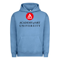 Pigment Pebble Blue academy of art, college design Urban Hoodie - linhVisuals