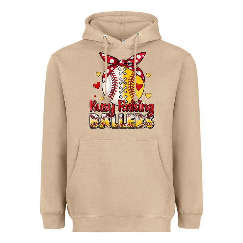 Busy Raising Ballers Heavyweight Hoodie by JahusDesignShop | Teevron
