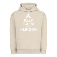 Pigment French Oak keep calm and klingon Urban Hoodie - linhVisuals