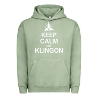 Pigment Oil Green keep calm and klingon Urban Hoodie - linhVisuals