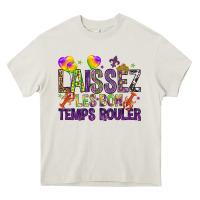 Cream Loissez les bon temps rouler with balloon Heavy Core Tee - HowdyJamesFarm