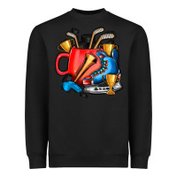 Black hockey coffee Heavyweight Sweatshirt - AdoDesignShop