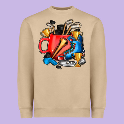 Hockey Coffee Heavyweight Sweatshirt Designed By Adodesignshop