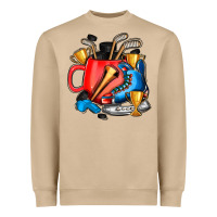 Mushroom hockey coffee Heavyweight Sweatshirt - AdoDesignShop