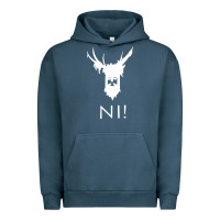 Pigment Midnight Navy knights who say ni Urban Hoodie - linhVisuals