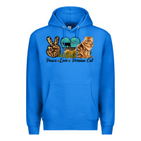 True Royal Peace Love Persian Cat Premium Hoodie - LillyAllenDesigns