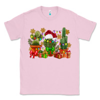 Bubblegum Pink christmas cactus Classic Tee - CowGirlArtShop