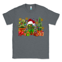 Charcoal Heather christmas cactus Classic Tee - CowGirlArtShop