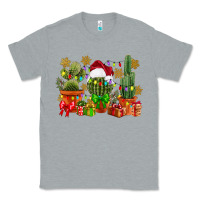 Heather Grey christmas cactus Classic Tee - CowGirlArtShop
