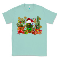 Seafoam christmas cactus Classic Tee - CowGirlArtShop