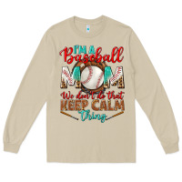 Mushroom i'm a baseball mom we don't do that Long Sleeve Tee - BundleAndBundleShop