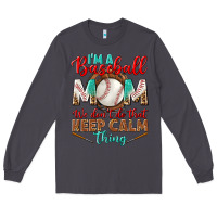 Smoke i'm a baseball mom we don't do that Long Sleeve Tee - BundleAndBundleShop