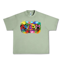 Oil Green Autism accept understand love Urban Heavy Tee - FaDigitalArtStudio