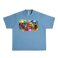 Pebble Blue Autism accept understand love Urban Heavy Tee - FaDigitalArtStudio