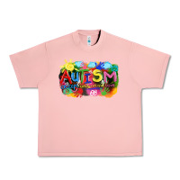 Salmon Autism accept understand love Urban Heavy Tee - FaDigitalArtStudio