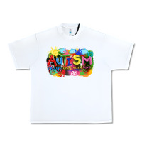 White Autism accept understand love Urban Heavy Tee - FaDigitalArtStudio