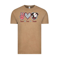 Vintage Coffee Peace Love Pitties Vintage Tee - Jasminsmagicworld