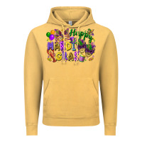 Vintage Mustard happy mardi gras Vintage Hoodie - FaDigitalArtStudio
