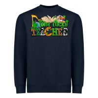 Navy one lucky teacher Heavyweight Sweatshirt - AdoDesignShop