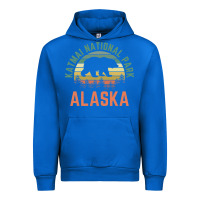 Cobalt katmai national park alaska bear hiking travel nature retro pullover h Urban Hoodie - linhVisuals