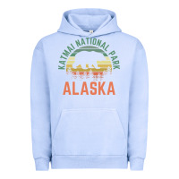 Pigment Grape Ice katmai national park alaska bear hiking travel nature retro pullover h Urban Hoodie - linhVisuals