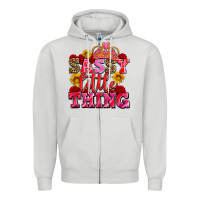 Dove Grey sassy little thing with crown Zipper Hoodie - AdoDesignShop