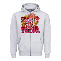 Heather Grey sassy little thing with crown Zipper Hoodie - AdoDesignShop