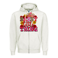 Oatmeal Heather sassy little thing with crown Zipper Hoodie - AdoDesignShop