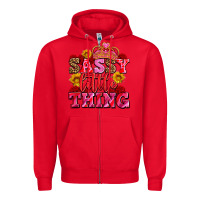 Red sassy little thing with crown Zipper Hoodie - AdoDesignShop
