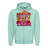 Seafoam sassy little thing with crown Zipper Hoodie - AdoDesignShop