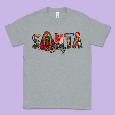 Santa Baby Lady Of Guadalupe Classic Tee Designed By Jasminsmagicworld