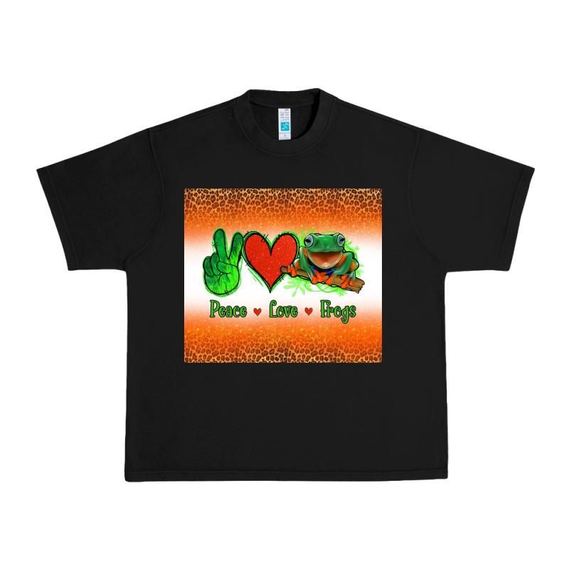 Peace Love Frogs Urban Heavy Tee by Jasminsmagicworld | Teevron