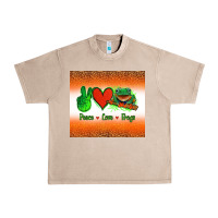 French Oak peace love frogs Urban Heavy Tee - Jasminsmagicworld