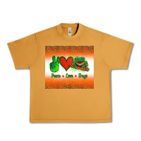 Peanut Butter peace love frogs Urban Heavy Tee - Jasminsmagicworld