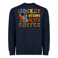 Navy hockey begins after coffee ado Heavyweight Sweatshirt - AdoDesignShop