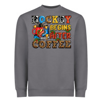 Storm hockey begins after coffee ado Heavyweight Sweatshirt - AdoDesignShop