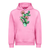 Fuchsia Pink cactus 5 Urban Hoodie - JahusDesignShop