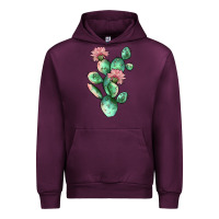 Mauve Wine cactus 5 Urban Hoodie - JahusDesignShop