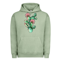 Pigment Oil Green cactus 5 Urban Hoodie - JahusDesignShop