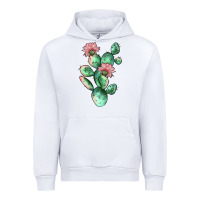 White cactus 5 Urban Hoodie - JahusDesignShop