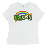 White Lucky St. Patrick's Day Ladies Tee - CowGirlArtShop